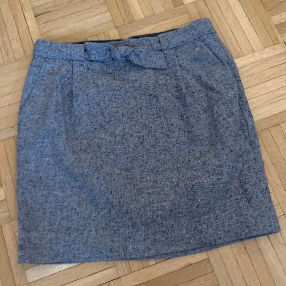 JCrew tweed skirt with bow and pockets ✨